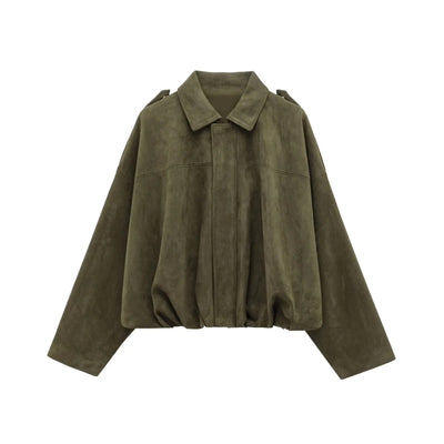 Suede-Look Zip Jacket