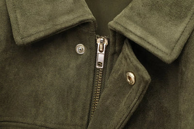 Suede-Look Zip Jacket
