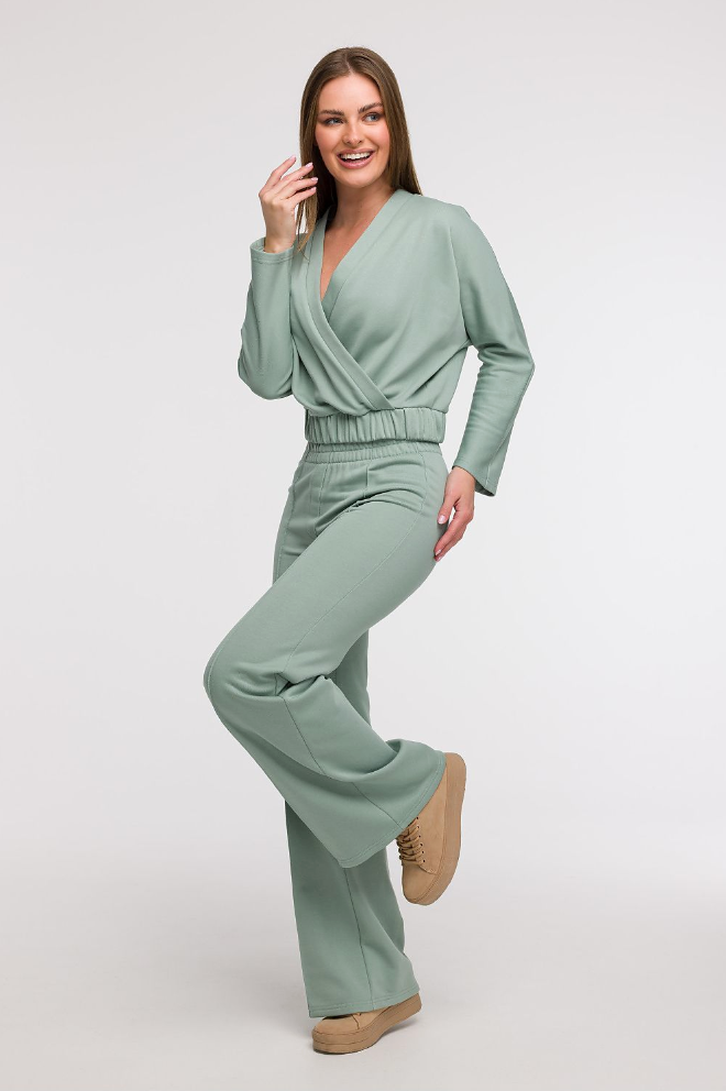 Mila Wrap Blouse – Dusty Rose Elegance