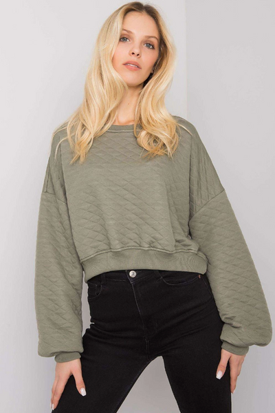 Cropped Quilted Sweatshirt – Cozy Meets Style