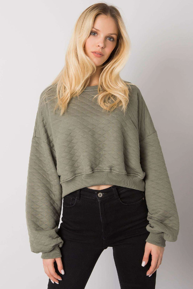Cropped Quilted Sweatshirt – Cozy Meets Style