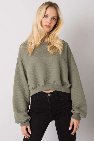 Cropped Quilted Sweatshirt – Cozy Meets Style