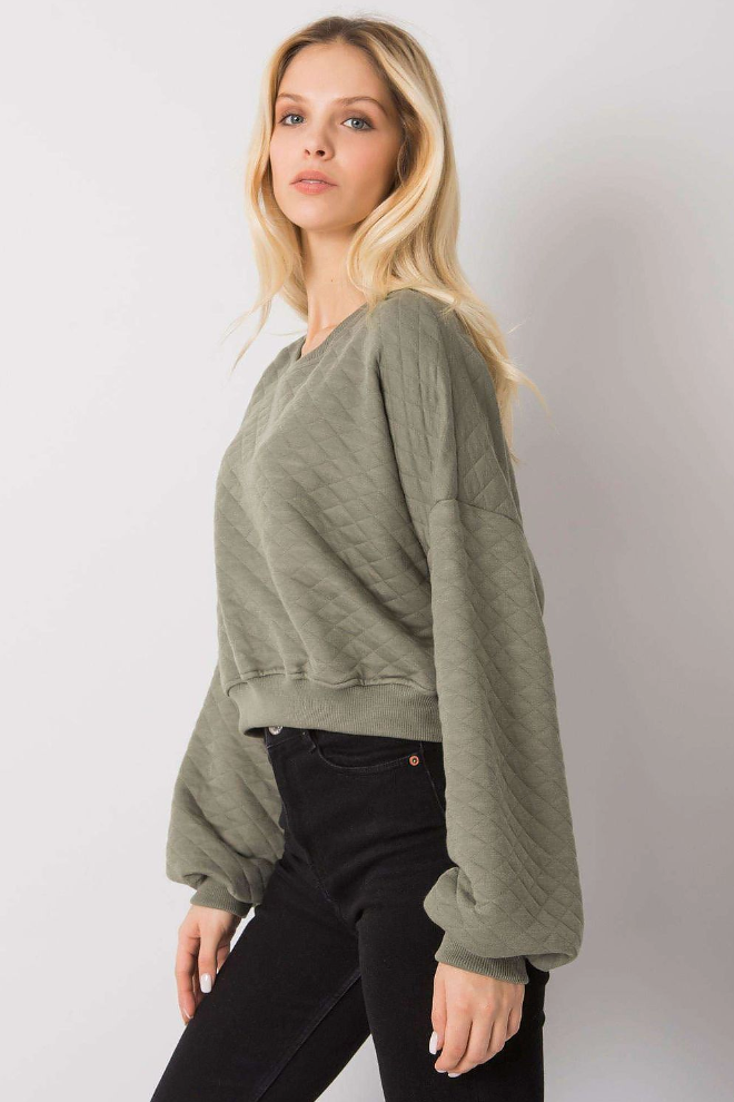 Cropped Quilted Sweatshirt – Cozy Meets Style