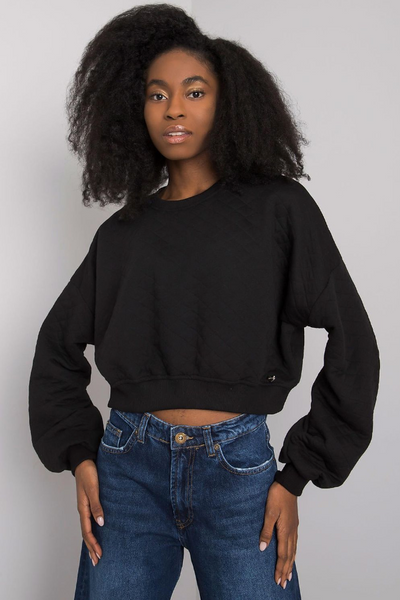 Cropped Quilted Sweatshirt – Cozy Meets Style