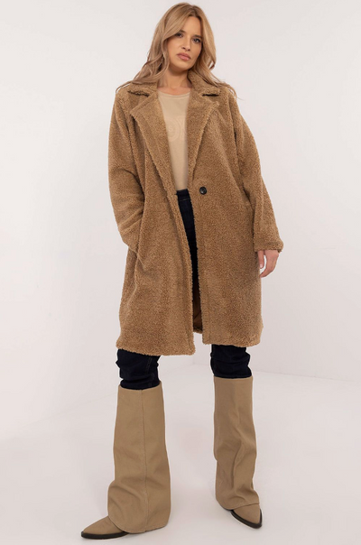 Soft Teddy-Feel Winter Coat – Effortless Warmth & Everyday Elegance