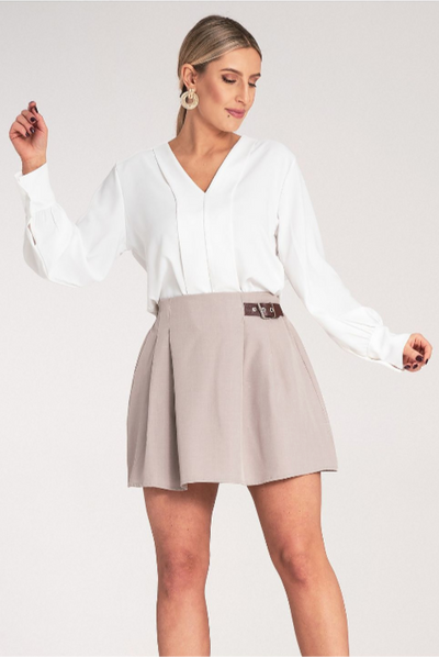 Élise - Belted Mini Skirt