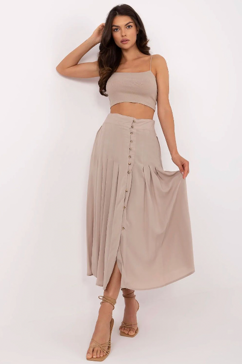 Sorella - Pleated Midi Skirt