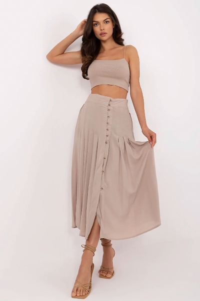 Sorella - Pleated Midi Skirt