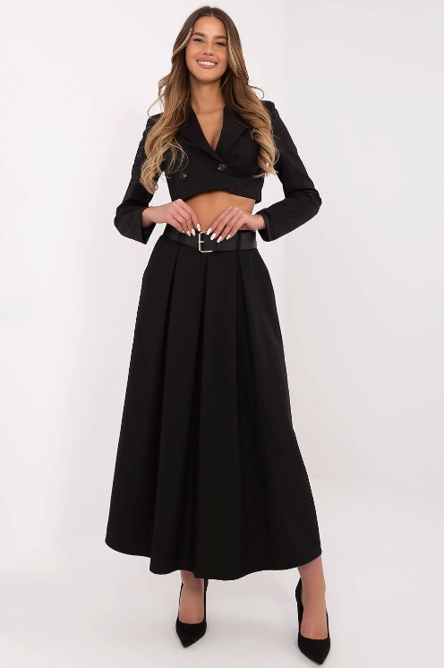 Aurelia Pleated Maxi Skirt