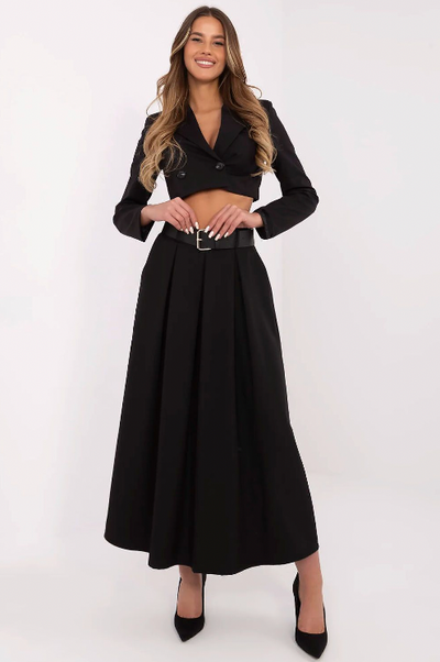 Aurelia Pleated Maxi Skirt