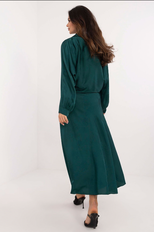 Fleur - Satin Midi Skirt