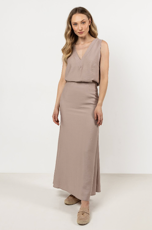 Mila Maxi Skirt in Rayon Blend