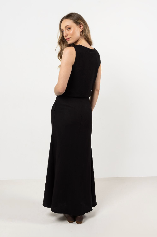 Mila Maxi Skirt in Rayon Blend