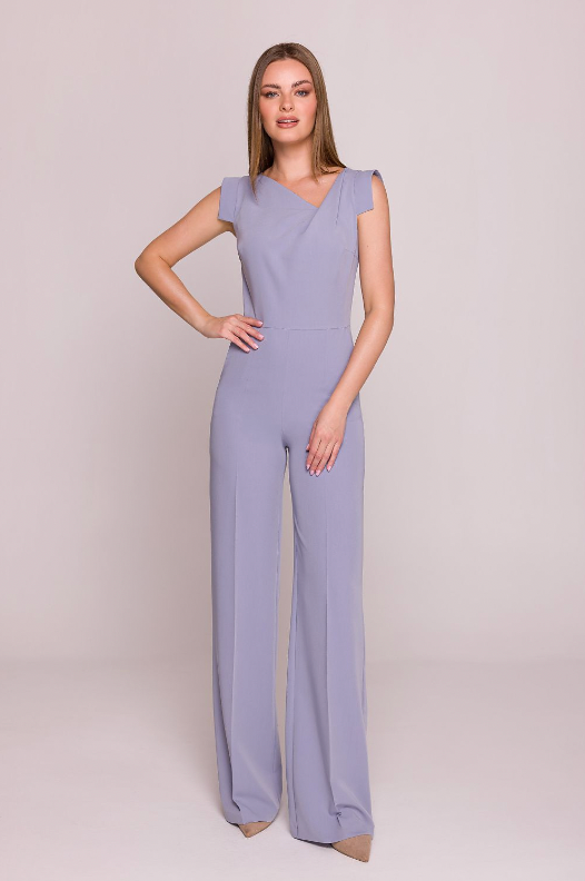 Viola - Asymmetric Satin Jumpsuit