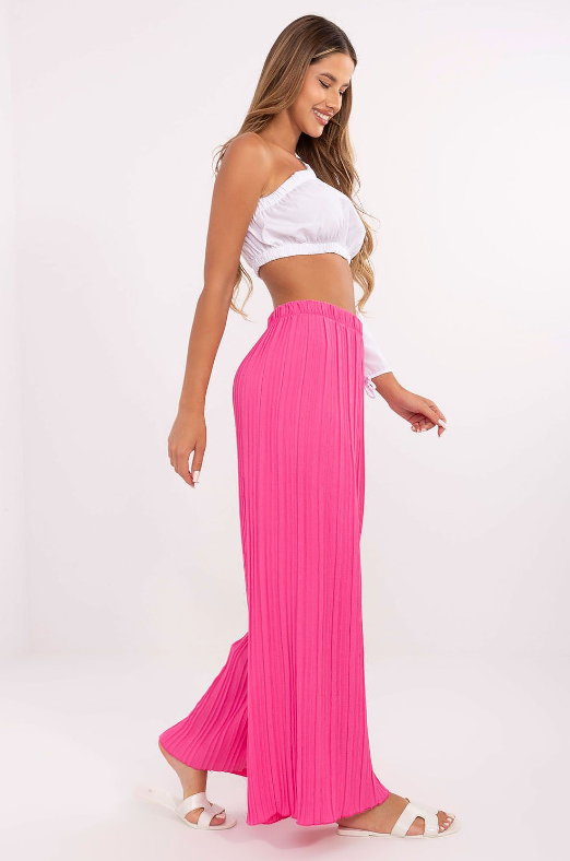 Elara Pleated Wide-Leg Trousers
