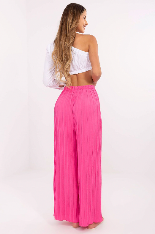 Elara Pleated Wide-Leg Trousers