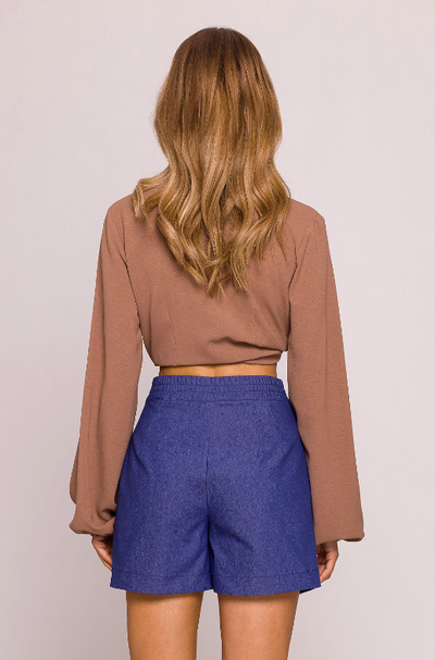 Amara High-Waisted Cotton Shorts