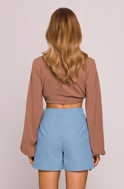 Amara High-Waisted Cotton Shorts