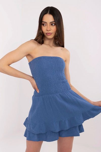 Élodie - Cotton Strapless Playsuit