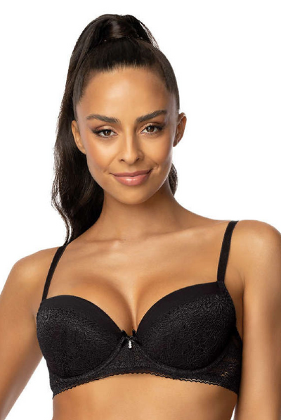Sofia – Classic Black Lace Push-Up Bra