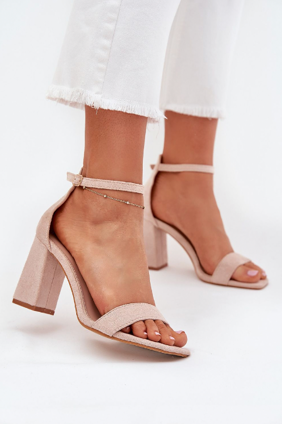 Isabelle – Elegant Block Heel Sandals in Eco Suede