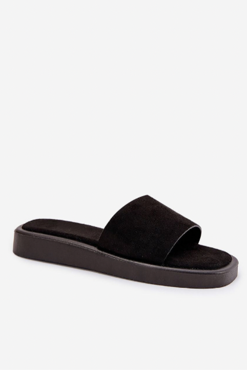 Livia – Classic Suede-Look Platform Slides