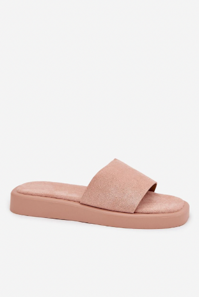 Livia – Classic Suede-Look Platform Slides