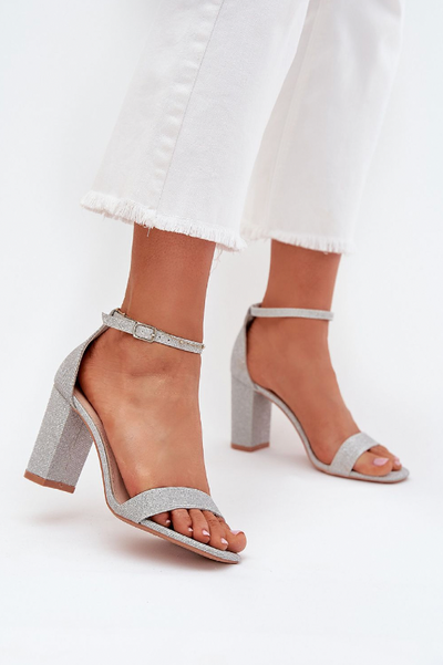 Aurora – Shiny Brocade High Heels