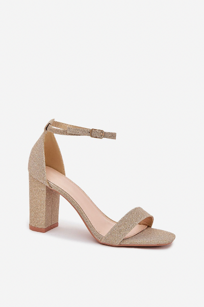 Aurora – Shiny Brocade High Heels