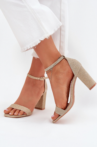 Aurora – Shiny Brocade High Heels