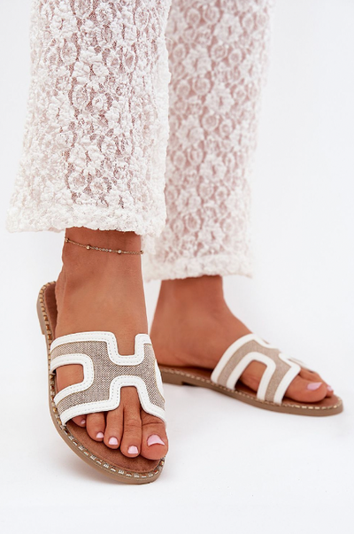 Livia – Comfortable Summer Sandals with Gold Detail