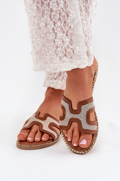 Livia – Comfortable Summer Sandals with Gold Detail