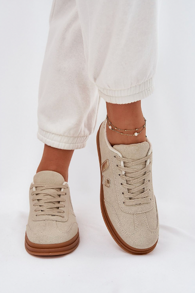 Mila – Classic Gold Touch Sneakers