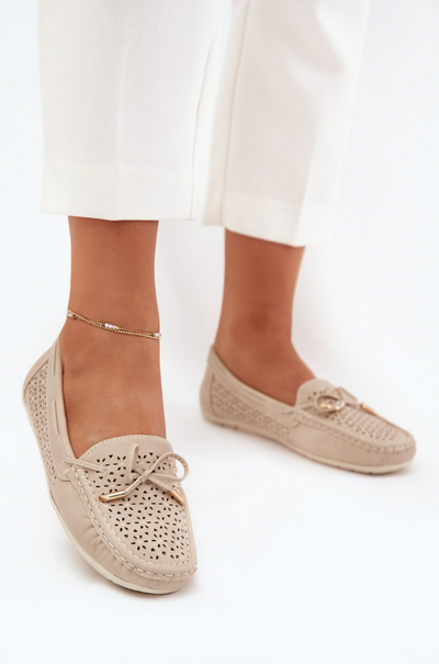 Alina – Perforated Elegance Loafers