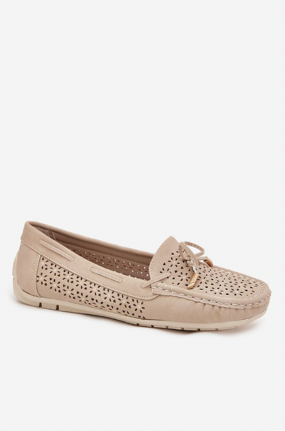 Alina – Perforated Elegance Loafers