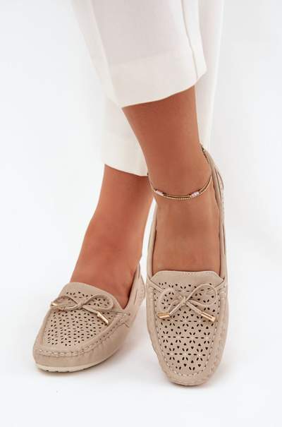 Alina – Perforated Elegance Loafers