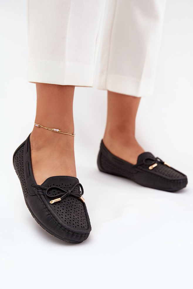Alina – Perforated Elegance Loafers