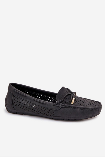 Alina – Perforated Elegance Loafers