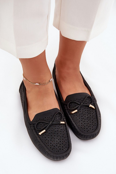 Alina – Perforated Elegance Loafers