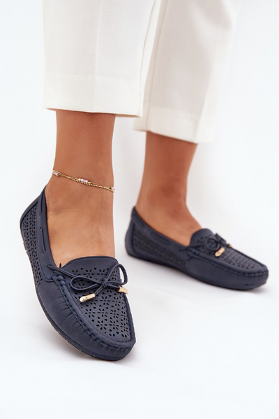 Alina – Perforated Elegance Loafers