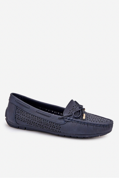 Alina – Perforated Elegance Loafers