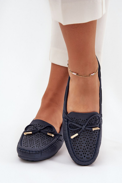 Alina – Perforated Elegance Loafers