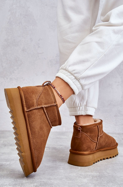 Aurora Luxe – Shearling-Lined Suede Snow Boots
