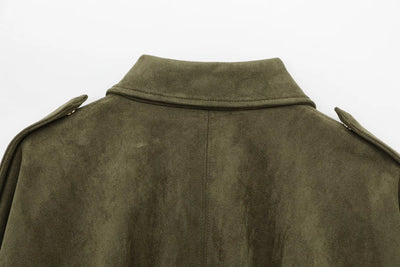 Suede-Look Zip Jacket