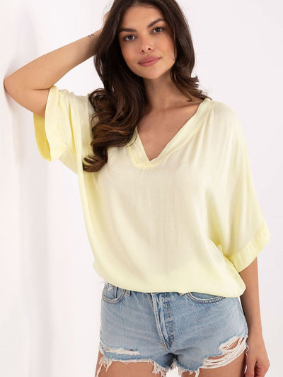 Élan V-Neck Blouse – Effortless Chic