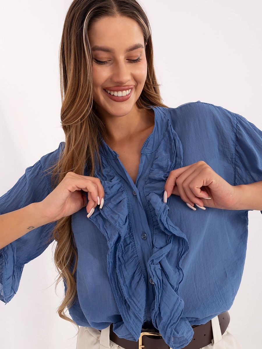 Esmé Ruffle Boho Blouse – Cotton Charm