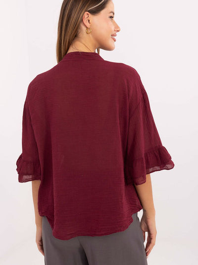 Esmé Ruffle Boho Blouse – Cotton Charm
