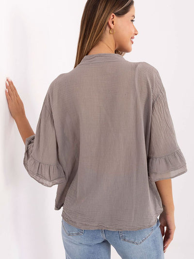 Esmé Ruffle Boho Blouse – Cotton Charm