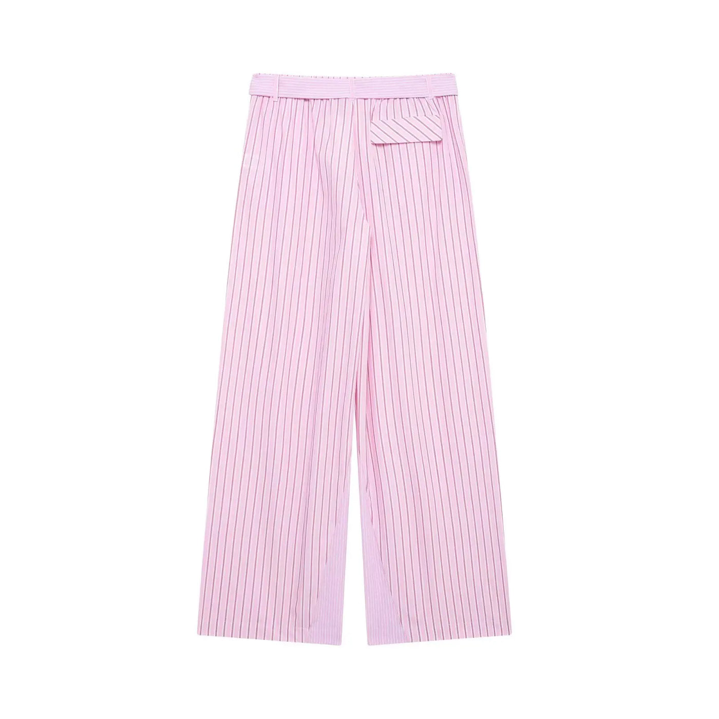 Luxe Loungewear Set – Striped Pink Elegance