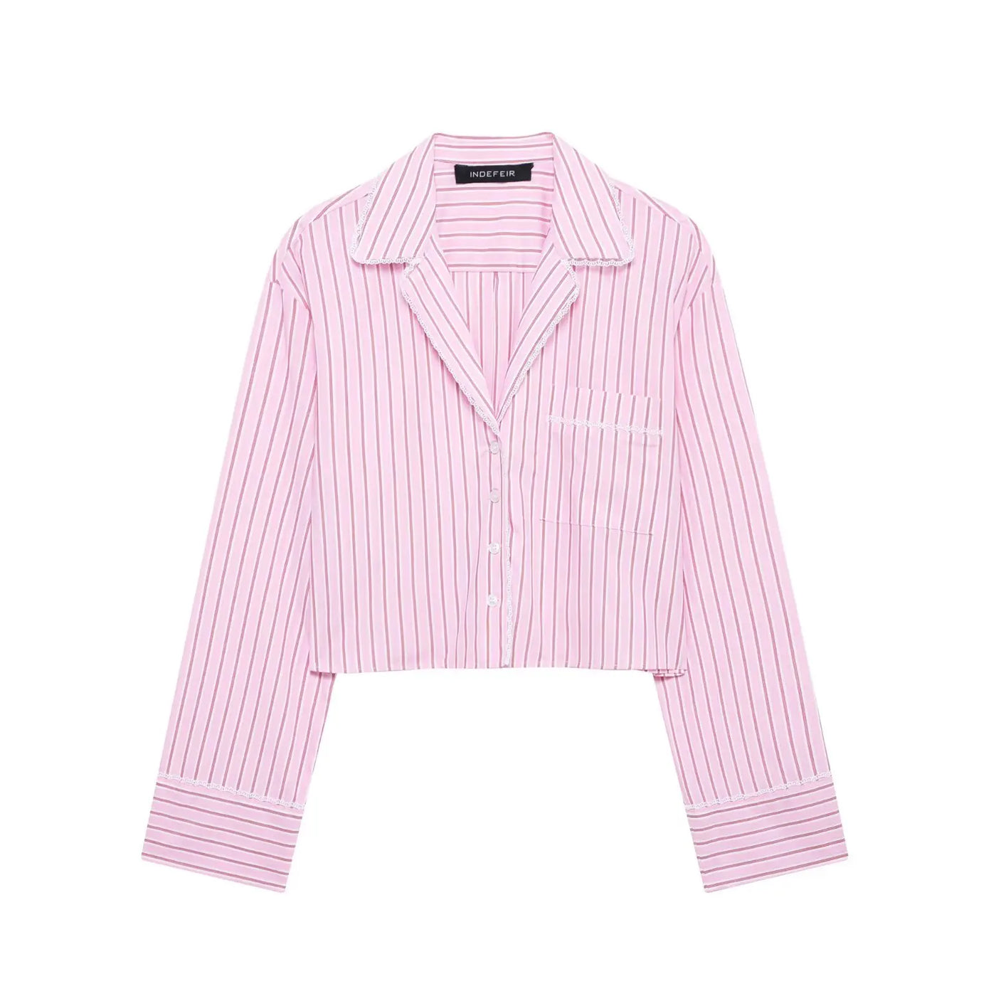 Luxe Loungewear Set – Striped Pink Elegance